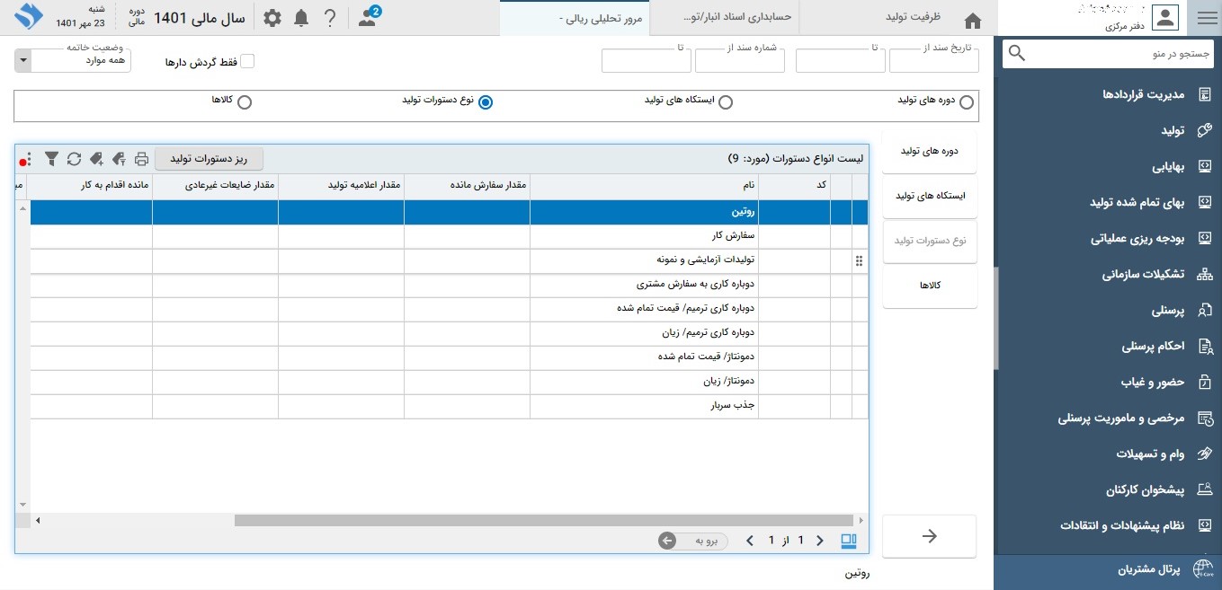 تصویر قیمت تمام شده - حوزه صنعتی
